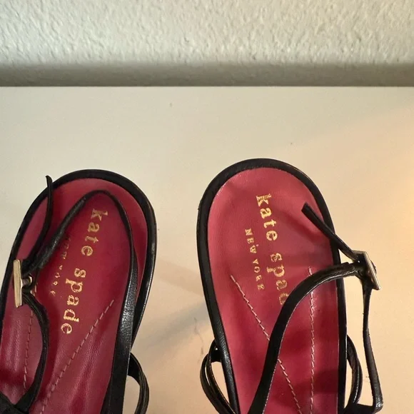 Kate Spade Black Strappy Heels - Picture 3 of 6